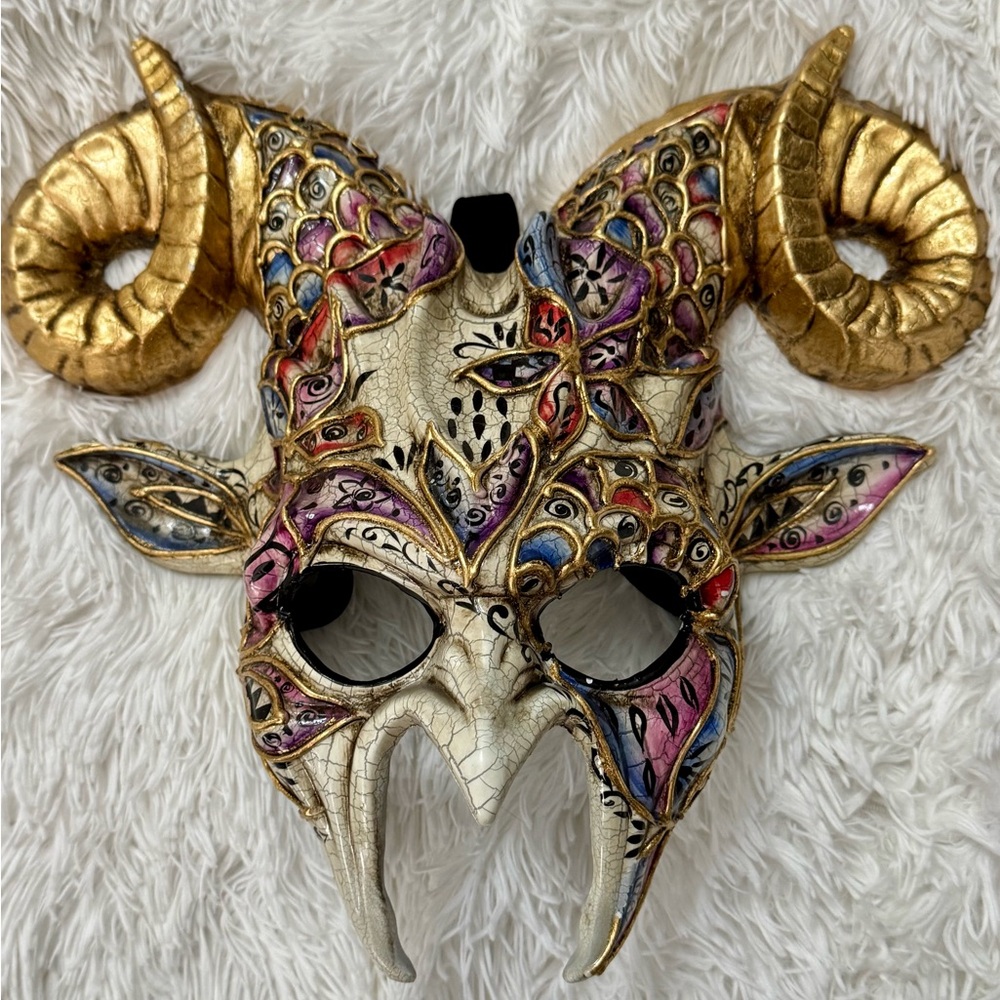 Gold and Multicolor Decorative masquerade Mask/steam punk